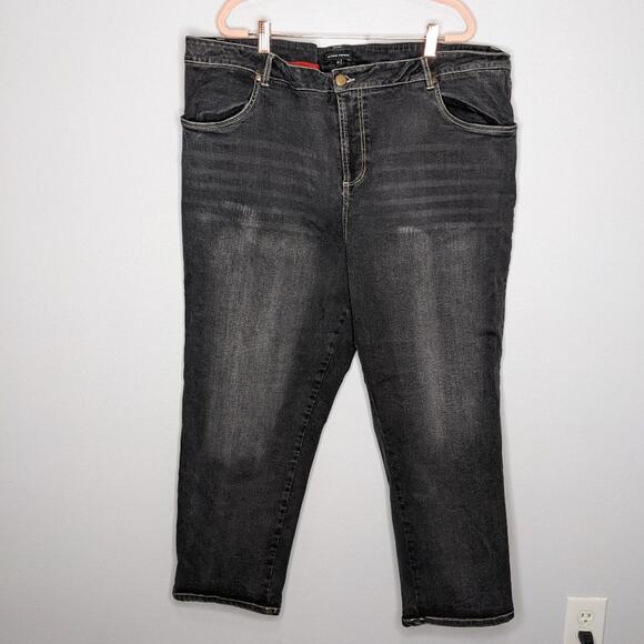 Universal Standard Distressed Black Seine Jeans Size 28 (4X) - Picture 1 of 7